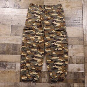 Levi’s ’94 Baggy Cargo Pants Women’s 30 Camo Cotton Jogger Utility